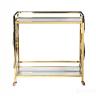 GY-CRT8164GOLD Стол-тележка сервировочн ст.прозр/золото 80*40*83 в Екатеринбурге