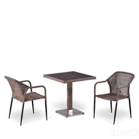 Комплект плетеной мебели T502DG/Y35G-W1289 Pale 2Pcs в Екатеринбурге