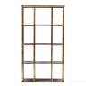 46AS-SH1537-GOLD Стеллаж золотистый/темн.ст. 100*40*180см в Екатеринбурге
