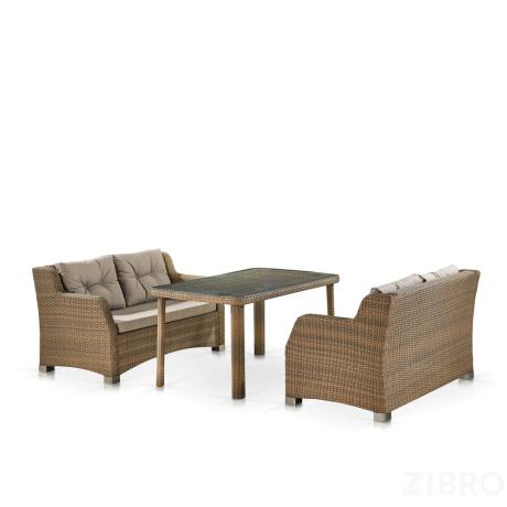 Комплект плетеной мебели T51B/S51B-W65 Light brown в Екатеринбурге