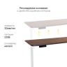 Стол с регулировкой высоты E6 белый/ЛДСП коричневый дуб, 140x60 в Екатеринбурге