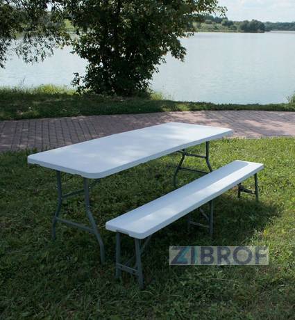 Стол складной чемодан пластиковый Сатурн 180, полиэтилен высокой плотности HDPE в Екатеринбурге