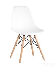 Обеденная группа стол Rondо раскладной 100-135*100 см белый, 4 стула Eames белые