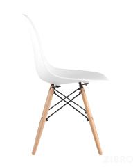 Обеденная группа стол Rondо раскладной 100-135*100 см белый, 4 стула Eames белые
