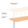 Стол с регулировкой высоты M1 белый/ЛДСП бук, 120x60 в Екатеринбурге